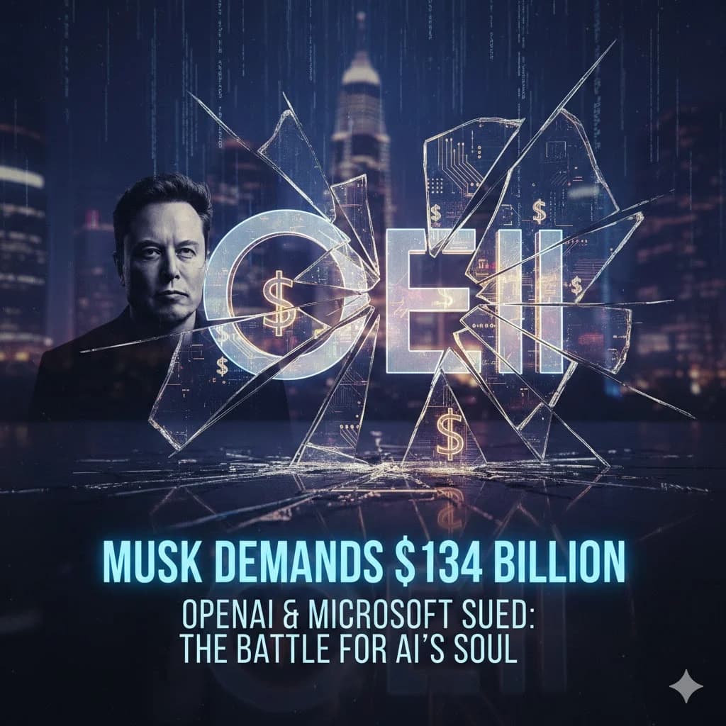 Elon Musk Demands a Staggering $79B–$134B in Damages From OpenAI and Microsoft — What’s Really Going On?