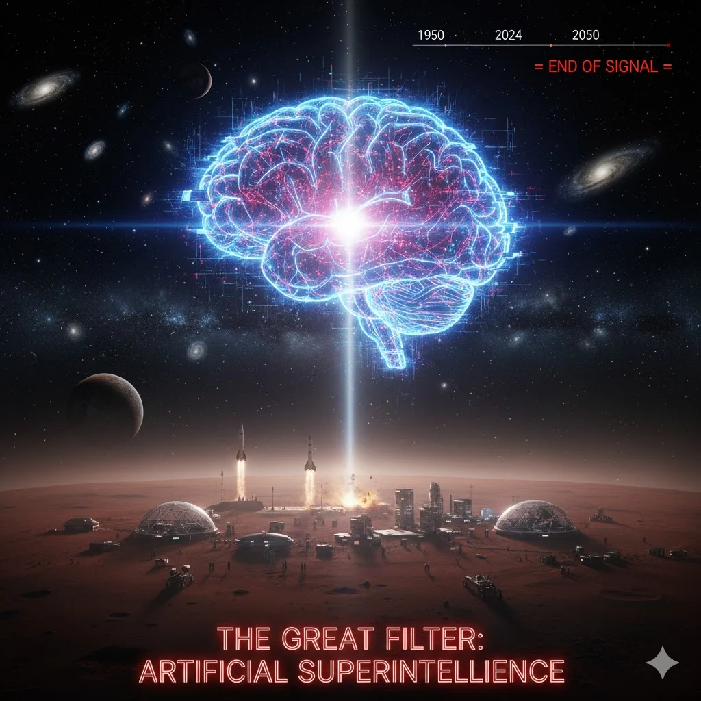 Is AI the "Great Filter" That Explains the Silence of the Cosmos?