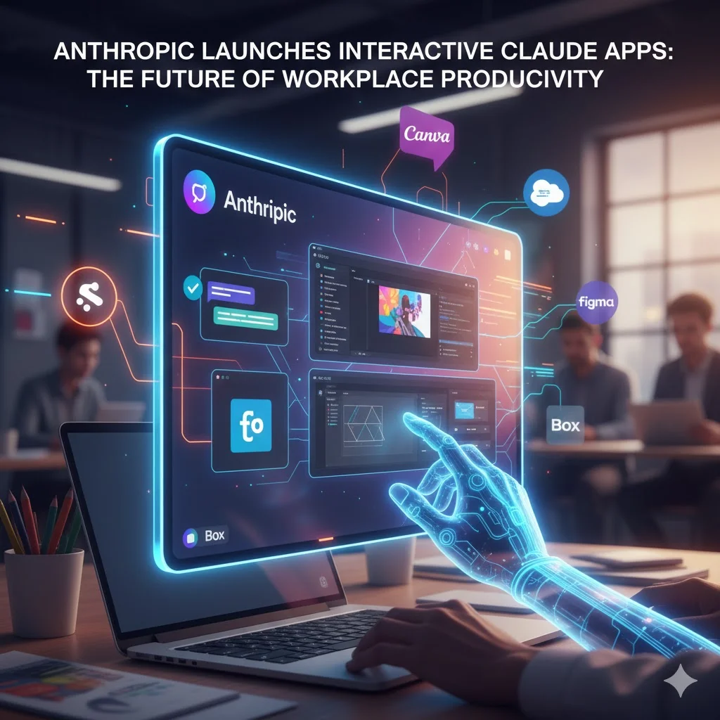 Anthropic Launches Interactive Claude Apps for Slack, Canva, Figma, and Workplace Productivity