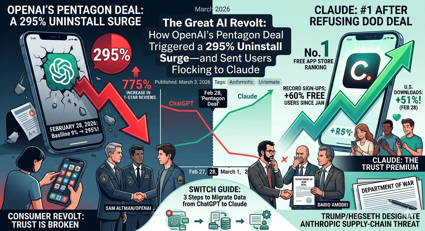 The Great AI Revolt: Why Millions Just Uninstalled ChatGPT in 48 Hours