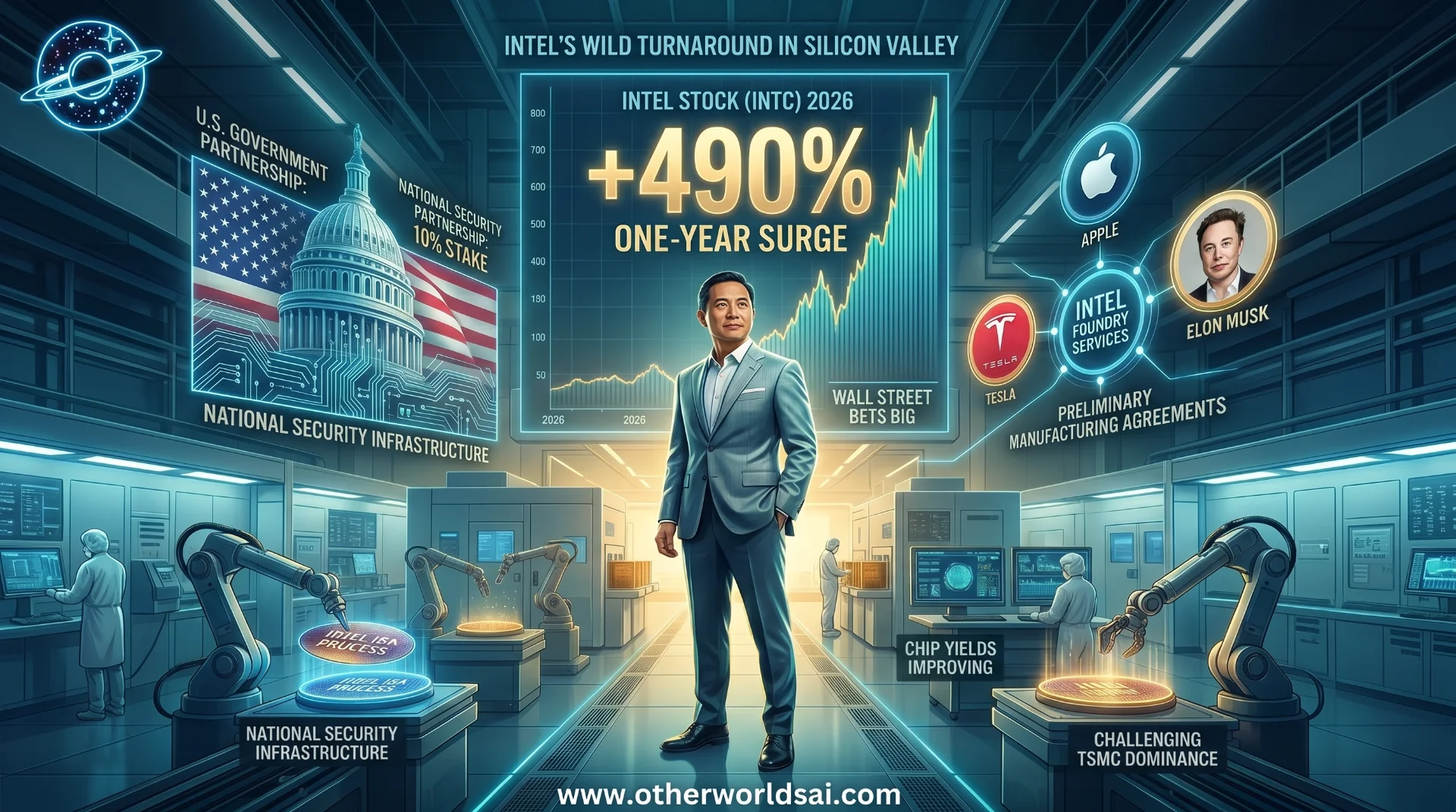 Intel’s 490% Surge: How a Silicon Valley Giant Stunned Wall Street in 12 Months